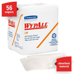 Wypall L40 Wipers, 12 1/2" x 12" White. 56/Bx, 18 Bx/Cs
