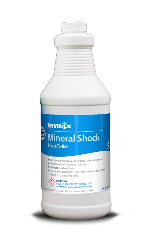 EnvirOx #138 Green Certified Mineral Shock RTU, Hard Water / Soap Scum Remover 12 Qts/ Cs