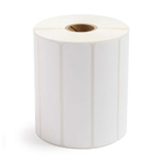 4" x 1" Direct Thermal Labels, White. 5560/Roll, 4 Rolls/Cs