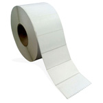 4" x 2" Thermal Transfer Labels, White. 3000/Roll, 4 Rolls/Cs