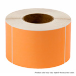 4" x 6" ORANGE Thermal Transfer Label 1000/Roll. 4 Rolls/Cs