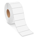 4" x 2-1/2" Thermal Transfer Labels, White. 2400/Roll, 4 Rolls/Cs