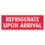 1-1/2" x 4" Refrigerate Upon Arrival Label. 500/Roll