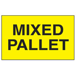 3" x 5" "Mixed Pallet" Shipping Label. 500/Roll