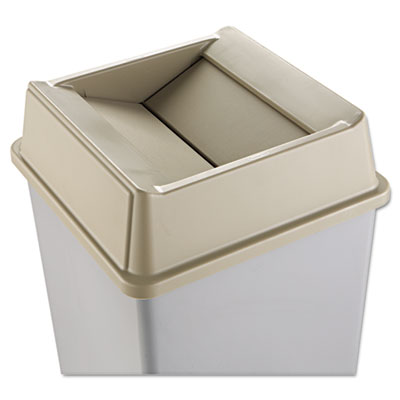 Square Lid. Fits 35 and 50 Gallon Square Containers. Beige. 1/Ea