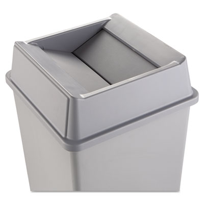 Square Lid. Fits 35 and 50 Gallon Square Containers. Gray. 1/Ea