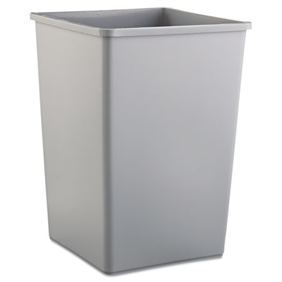 Square Container. 35 Gallon. Gray. 1/Ea