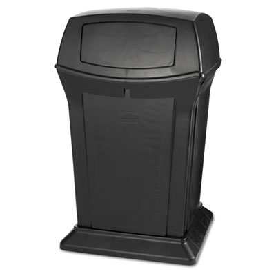 Ranger® Containers, with 2 Doors. 45 Gallon. Black. 1/Ea