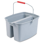 Brute® Plastic Bucket. 19 Qt. Double Pail. Gray. 1/Ea