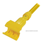 Rubbermaid Fiberglass Gripper Mop Handle, Yellow/Gray. 60". 1/Ea