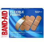 Johnson & Johnson Flexible Fabric Adhesive Bandage 1" x 3",  100/Box