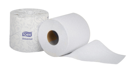 Tork Universal 2-Ply Bath Tissue. 500 Sheets per Roll. 96/Cs