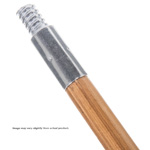 Metal Thread Wood Broom Handle. 60" x 15/16"D. 1/Ea