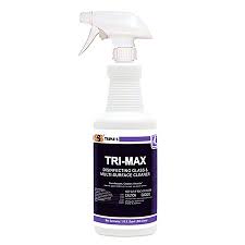 Tri-Max Disinfecting Glass & Multi-Surface Cleaner. 12 Qt/Cs