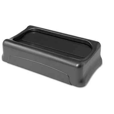 Swing Lid. Fits 15-7/8 and 23 Gallon Slim Jim® Containers. Black. 1/Ea.
