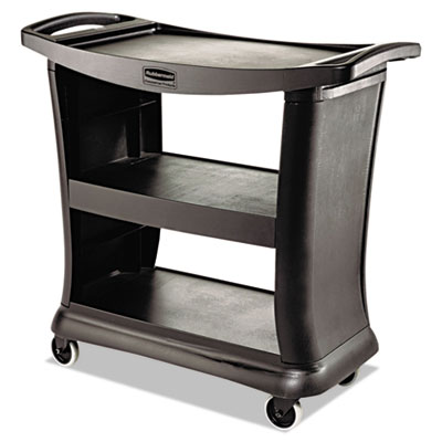 Executive Service Cart. Black. 1/Ea