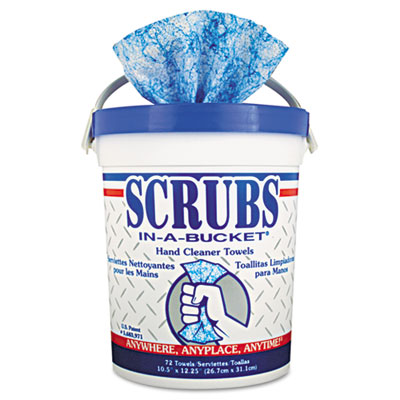 Scrubs In A Bucket® Hand Cleaner Towels. 72/Canister. 6/Cs