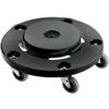 Waste Container Dolly. Black. 1/Ea