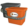 SSS NexGen PK/HL <strong>Orange</strong> Clean Mop Bin w/ Lid. 3 Gallon Capacity. 1/Ea