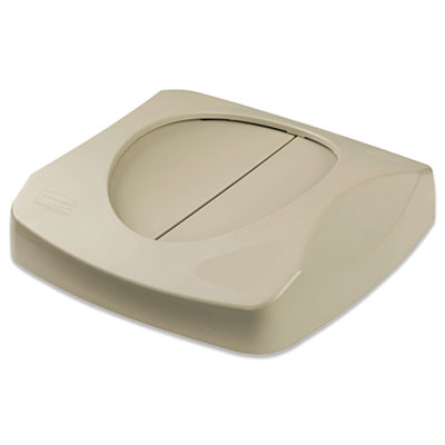 Swing Lid. Fits 23 Gallon Square Containers. Beige. 1/Ea.